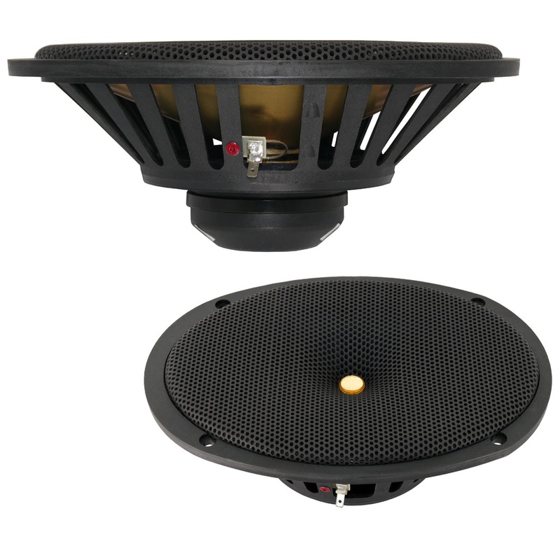 DC GOLD AUDIO N69R 6x9 Reference Series Speakers - 4 OHM - (Pair) Black