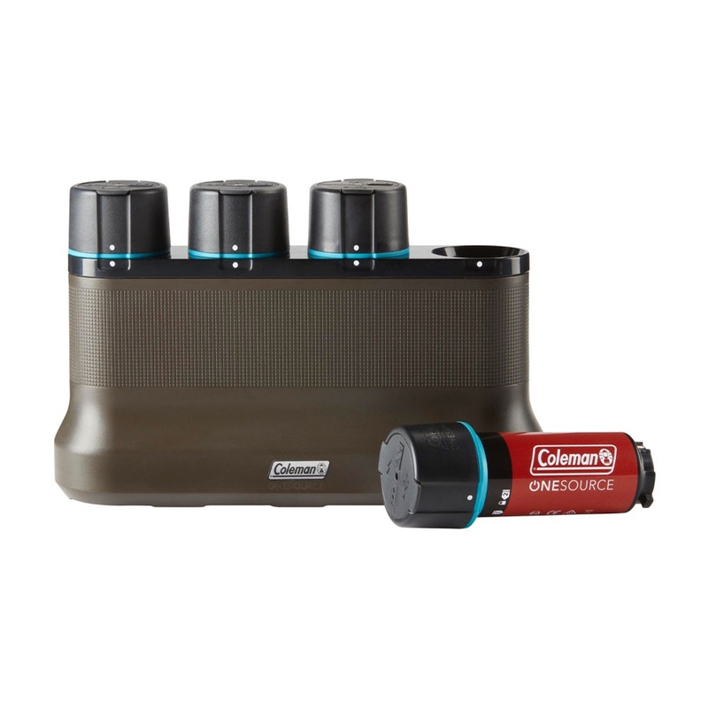 Coleman OneSource Rechargeable Lithium-Ion Battery 4-Pack & 4-Port Quick Charging Station