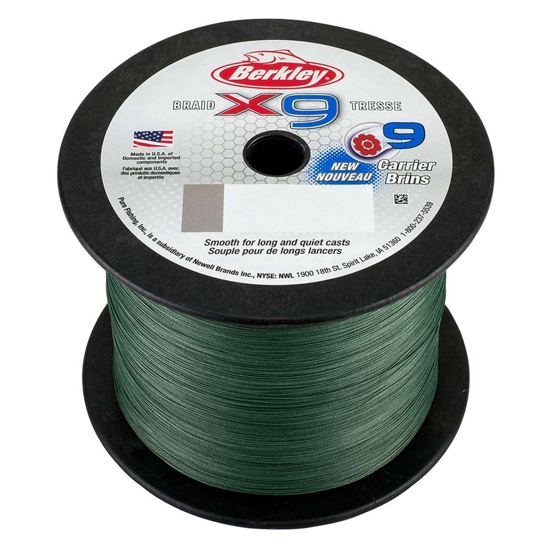 Berkeley x9 Braid Low-Vis Green - 8lb - 2188 yds - X9BBK8-22