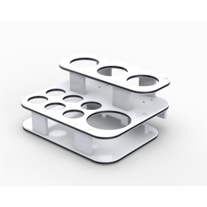 Magma Square Double Stack Side Caddy Party Table