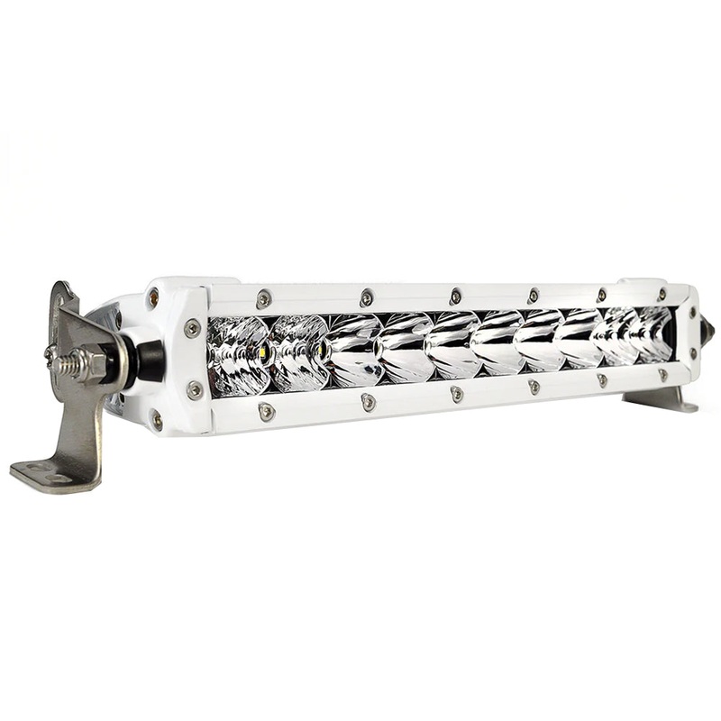 Black Oak Marine Single Row Combo 10" Light Bar - White