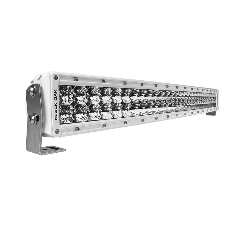 Black Oak Pro Series Curved Double Row Combo 30" Light Bar - White