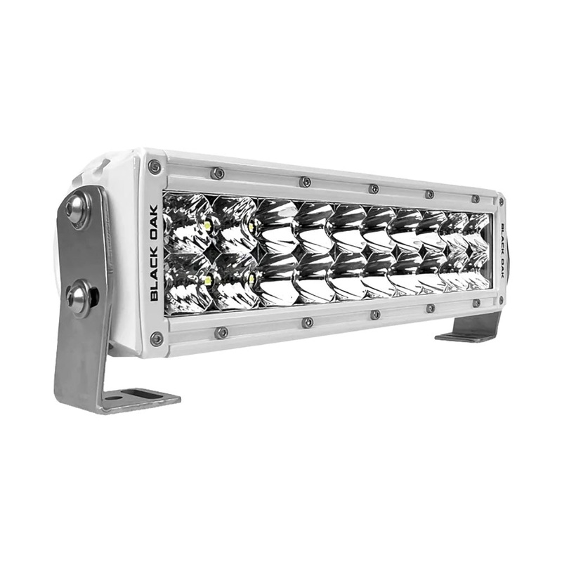 Black Oak Pro Series Double Row Combo 10" Light Bar - White
