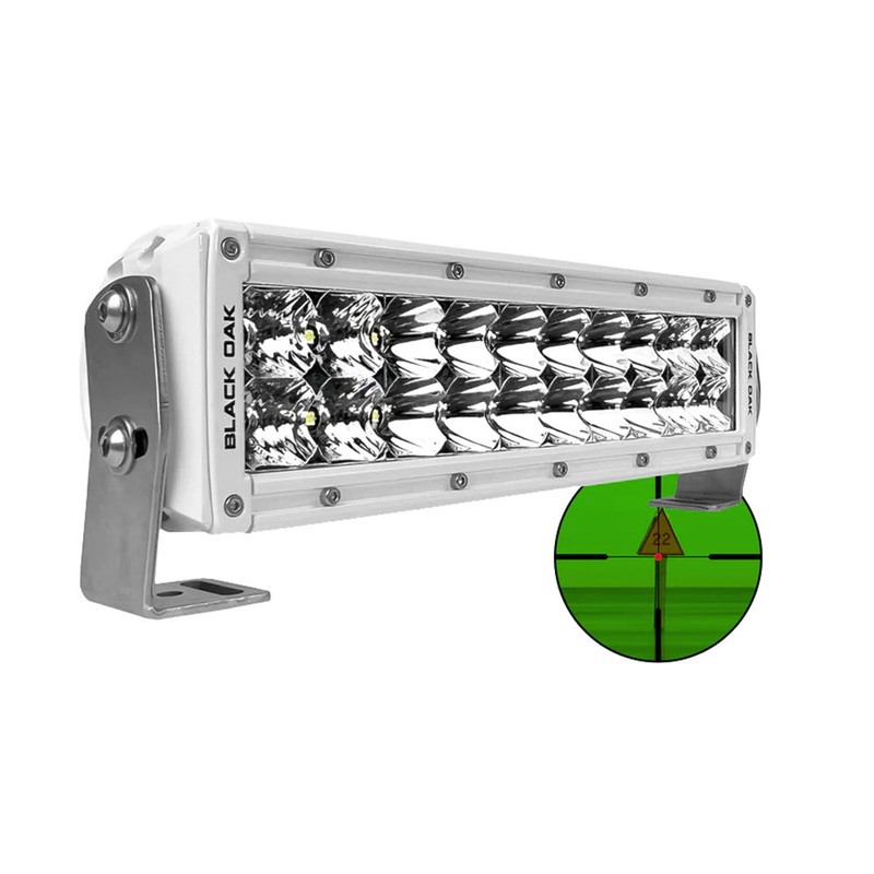 Black Oak Pro Series Double Row Combo Infrared 10" 850nm Light Bar - White
