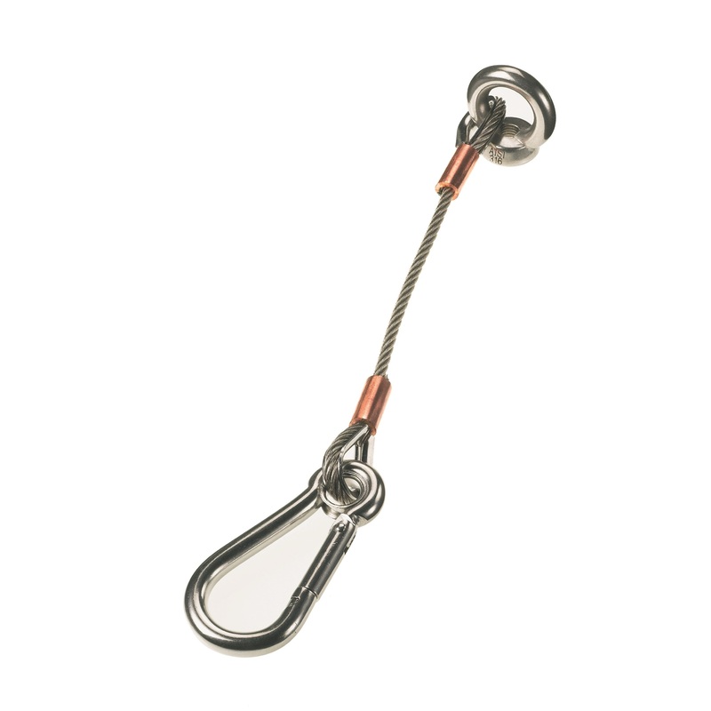 Lewmar 66840028 Anchor Strap 12 4mm Cable with 8mm Caribiner Clip