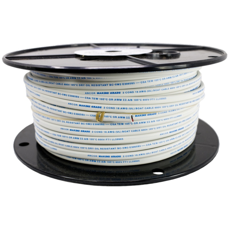 Ancor 16/2-W-RB-250 - 16/2 2 Conductor 250' Red/Black
