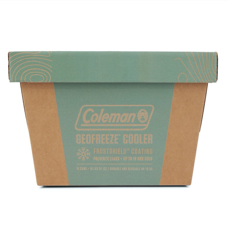 Coleman GeoFreeze Recyclable Cooler - 16 Cans - Brown