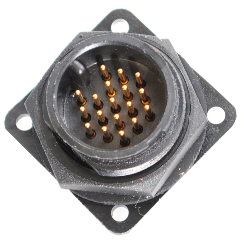 Conxall CX-4118 - 18-Pin Male Panel Mount Receptacle
