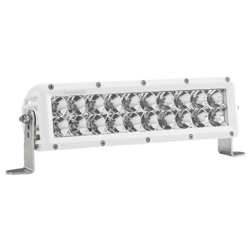 RIGID Industries 810113 - 10" Flood Light White Housing E-Series Pro