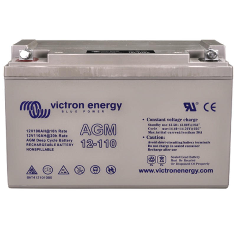 Victron Energy BAT412101084 - 12V/110Ah AGM Deep Cycle Battery