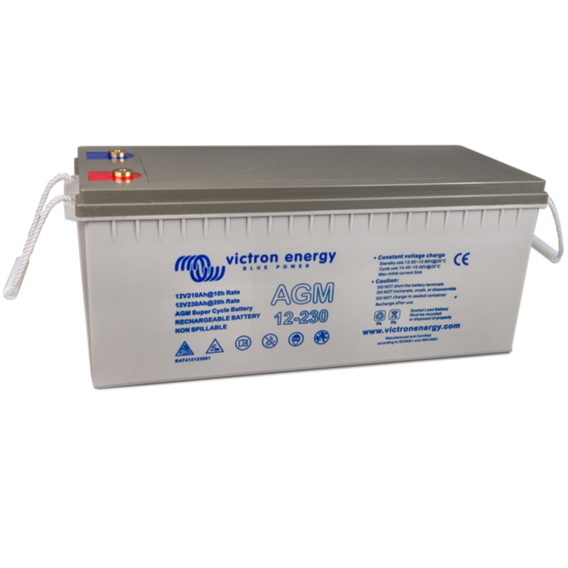 Victron Energy BAT412123081 - 12V/230Ah AGM Super Cycle Battery (M8)