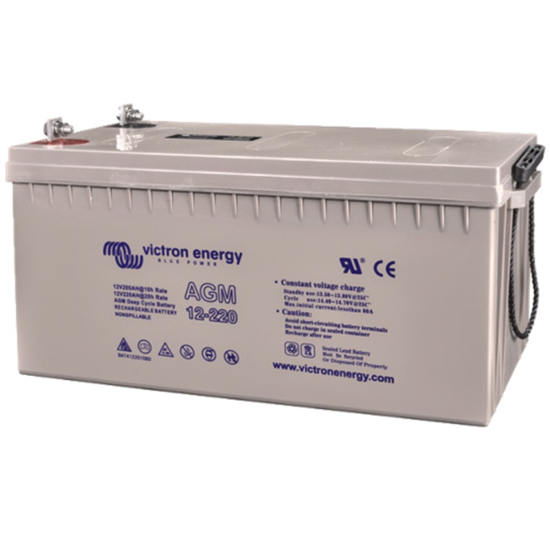 Victron Energy BAT412201084 - 12V/220Ah AGM Deep Cycle Battery