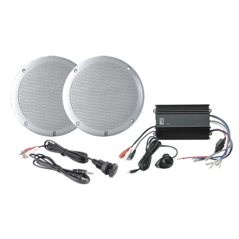 Poly-Planar MP3-KIT4-W - 3.5 plug, MA4055W Speaker + ME60 Amp Kit