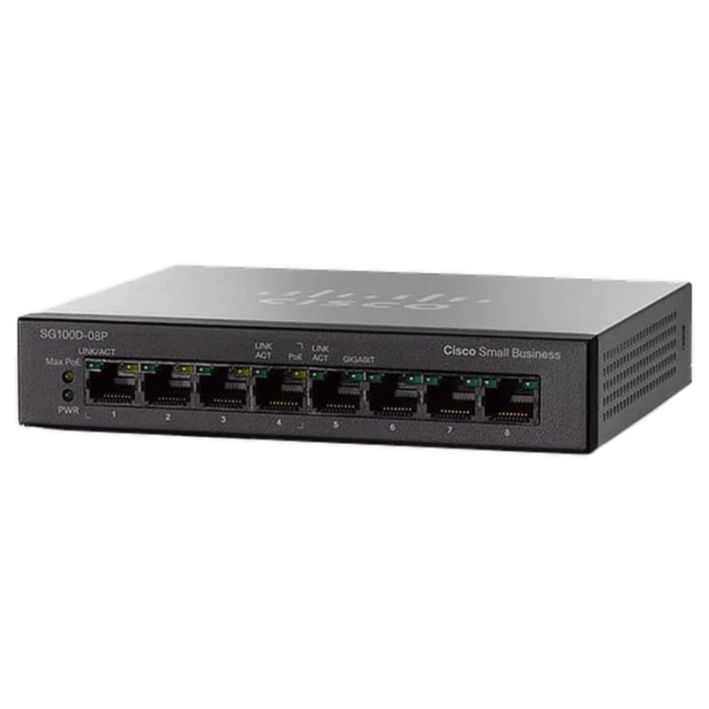 Cisco SG110D-08 - 8-Port Ethernet Switch, 12V