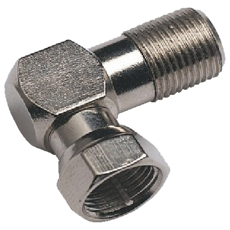 Glomex Marine Antennas V9146 - 90 Male to Female "F" Adapter